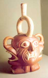 Jar of the moche culture  south america